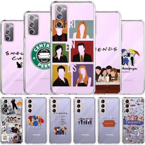 Central Perk friends Clear Phone Case for Samsung Galaxy S20 FE S21 Ultra 5G S10 S9 S8 Plus S10e Soft Transparent Cover Coque