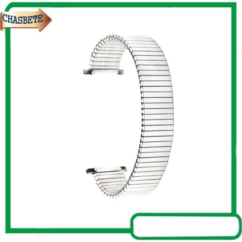 Stainless Steel Watch Band for Withings Activite / Steel / Pop 18mm Metal Elastic Strap Belt Wrist Loop Bracelet Silver + Pin