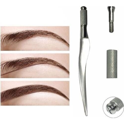 Manual Tattoo Pen Microblading Makeup Machine For Eyebrow Needle Permanent Eyebrow Tools Tattoo Supply