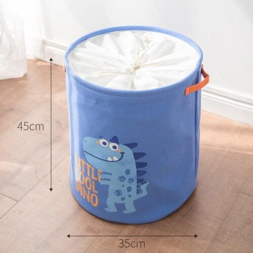 Folding Laundry Basket Cartoon Storage Barrel Standing Toys Clothing Storage Bucket Laundry Organizer Holder Pouch Household