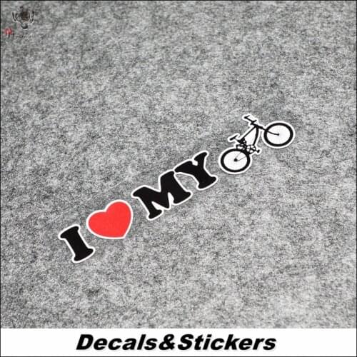 N0.L165 I Love My Bike 3M Reflective Modified Stickers Car Glass Waterproof MOTO GP Decals Racing Motorcycle