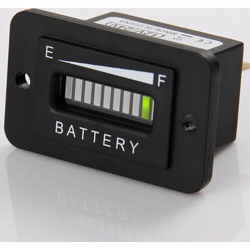 Lead Acid Storage Battery 12/ 24VLED Battery Discharge Indicator For Electric Scooter Golf Kart Golf Carts Forklift Truck Tracto