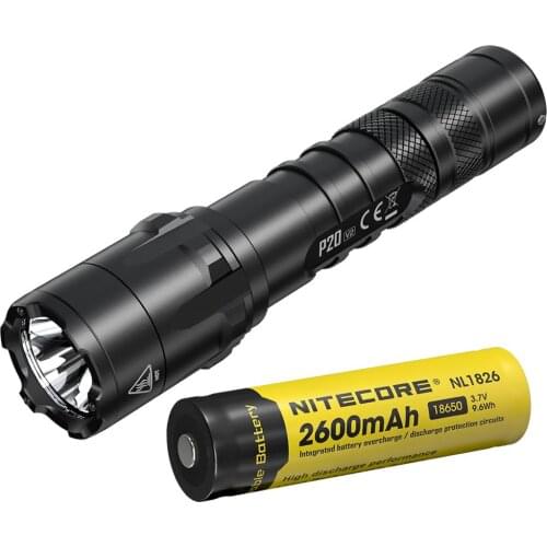 Nitecore P20v2 1100 Lms Tactical LED Flashlight 18650 Battery Outdoor Hunting Law Enforcement Waterproof EDC Torch Free Shipping