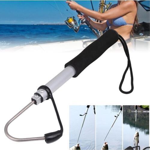 Outdoor Tackle Telescopic Gaff Sea Fishing Hook Sharpened Stainless Fish Tool