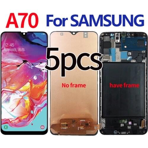 Wholesale 5 Pcs/Lot for Samsung A70 LCD screen display A705 A705F A705W A705FN/DS with touch with frame assembly