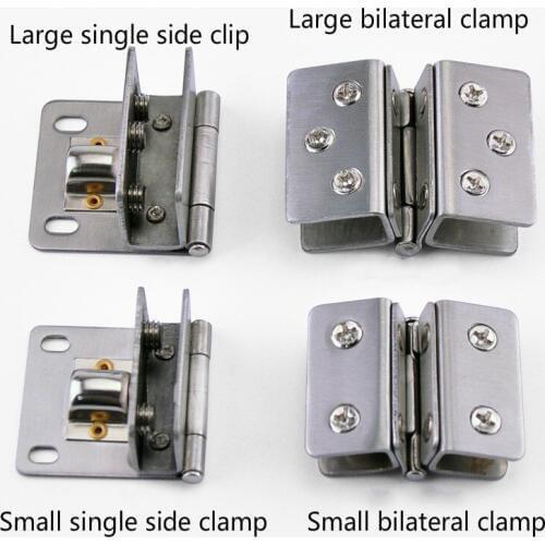 1 Pcs Furniture Hardware Glass Door Accessories Hinge Chain Wine Cabinet Free Opening Glass Door Stainless Steel Hinge