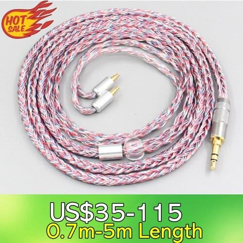 LN007594 16 Core Silver OCC OFC Mixed Braided Cable For Sennheiser IE40 Pro IE40pro Earphone