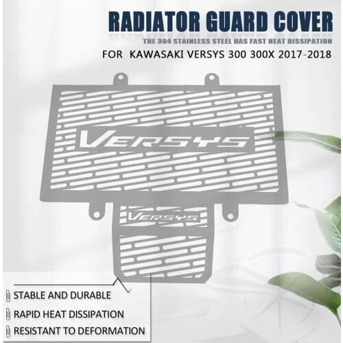 JDSOON Motorcycle Accessories For Kawasaki Versys 300 300X 2017-2018 Radiator Grille Guard Cover Protector