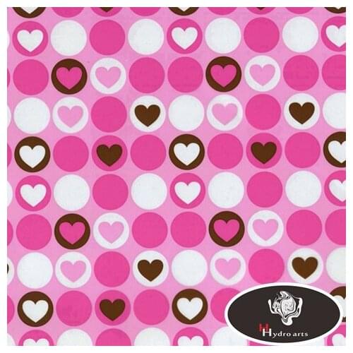 Free shipping HEART SHAPE hydrographic film water transfer printing film 50cm*10m aqva print HFD018