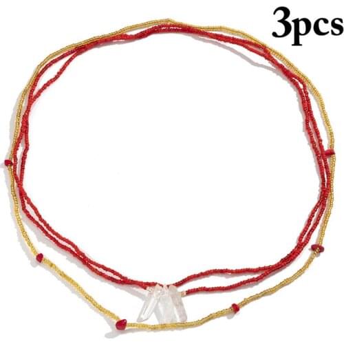1pc Bohemian Style Belly Chain Bead Multilayer Bohemian Waist Chain Belt Waist Jewelry Accessories For Hawaii Beach Party