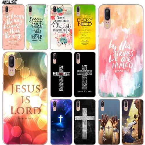 MLLSE Bible verse Philippians Jesus Christ Christian Case for Huawei P30 P20 P10 P9 P8 Lite 2017 P30 P20 Pro Mini P Smart Plus