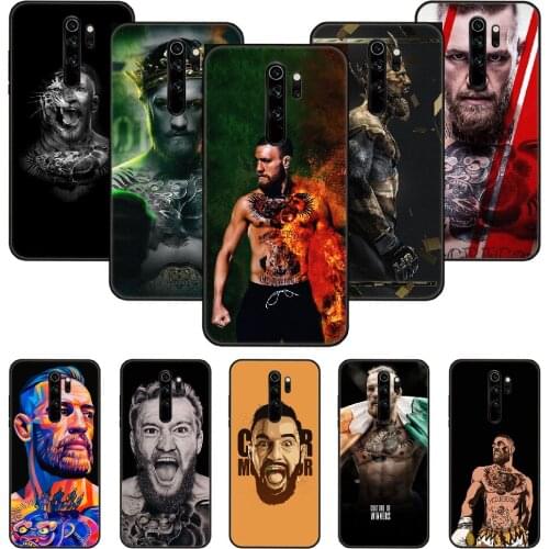 Phone Case For Xiaomi Redmi Note 8 8T 7 7A 9 9S 8A 4 5 Pro Black Cover Funda Trend Bumper Fashion Boxer Conor McGregor Irish