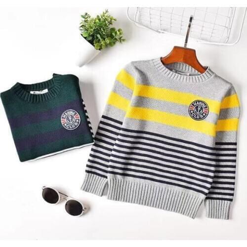 Childrens sweater boys pullover knit coat