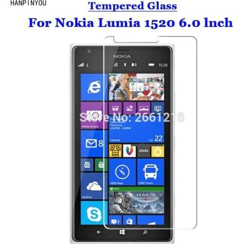 For Nokia Lumia 1520 Tempered Glass 9H 2.5D Premium Screen Protector Film For Nokia Lumia 1520 6.0"