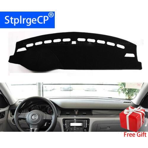 For Volkswagen bora 2013 2014 2015-2018 Dashboard Cover Sun Shade Non-slip Dash Mat Carpet Car Stickers Interior Accessories