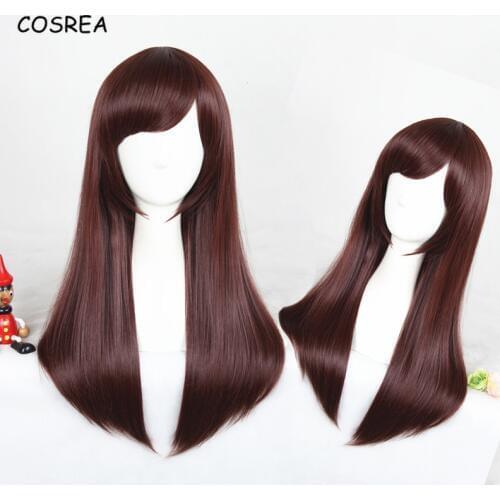 Game Dva Cosplay Long Wig Straight Women Hairpiece Cosplay Costume Female Girls Lady Heat Resistant Wig
