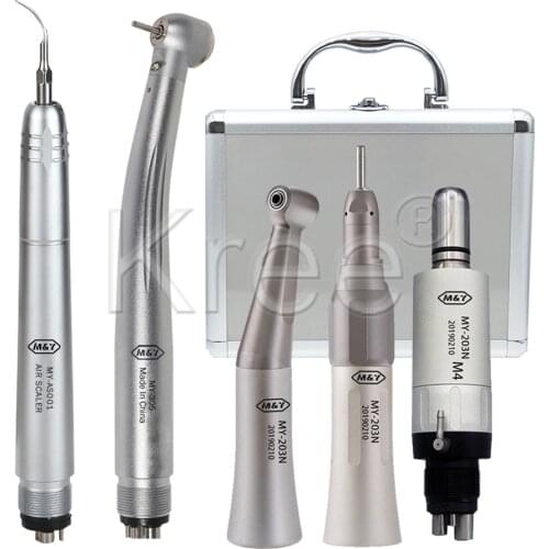 Dental air turbine handpiece kits 1pcsHigh Speed Handpiece 1pcs air scaler handpiece 1sets N sk FX low speed handpiece sets