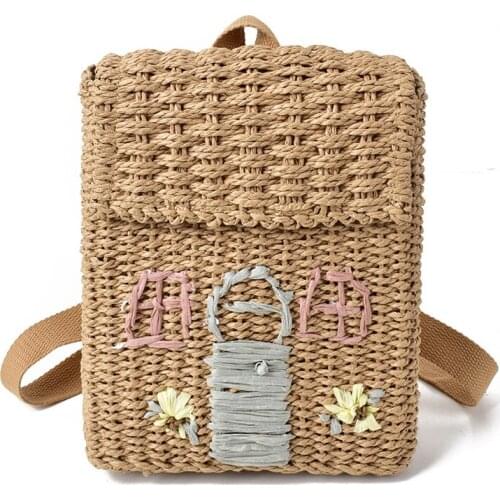 LUCDO Women's Wicker Backpacks