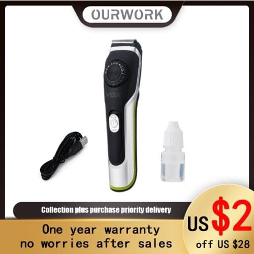 Hair Clipper Self-Shave Mens Beard Trimmer Waterproof 1-10 Mm Insert Dual-Purpose Sideburn Contour Treatment