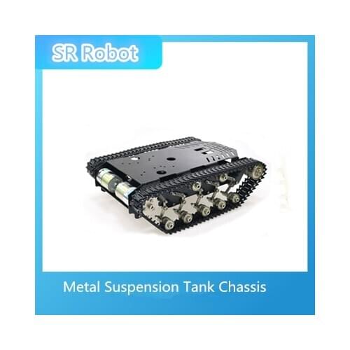 Metal Suspension Tank Chassis Flexible Damping Shock Absorption Robot Tracked Vehicle Off-Road Crawler Caterpillar Mobile DIY