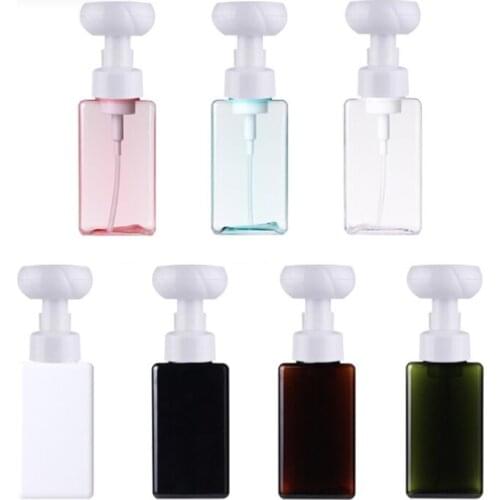250ml/450ml Refillable Bottle Flower Pump Head Soap Shampoo Cosmetic Empty Bottle