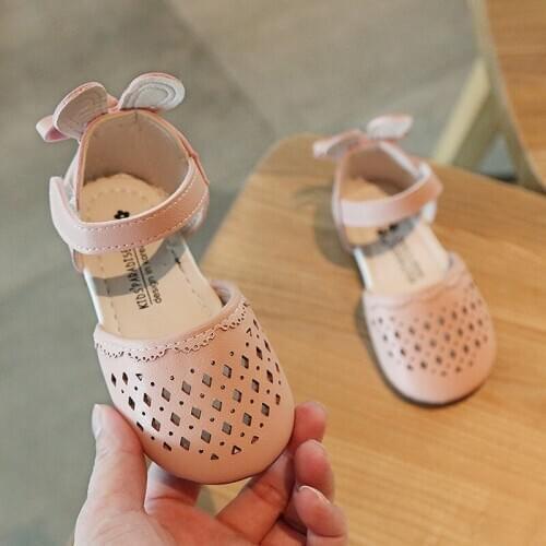 Fashion Bow Kids Beach Sandals For 2021 Toddler Girl Princess Dress Shoes Sports Flat Sandals ChildS Summer Baby Shoe 1-6 Years