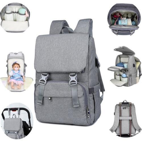 New Diaper bag Fashion USB nappy bag Backpack Baby Care Waterproof Tote Maternity Bolsa Infanticipate Bag
