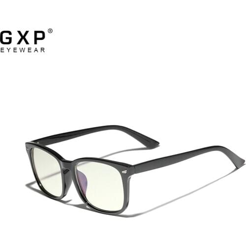GXP DESIGN 2021 Fashion TR90 Frame Blue Light Blocking Square Glasses Men Women Anti-Blue Light Radiation Protection UV400 Lens
