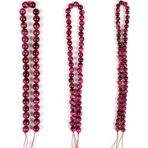 Factory wholesale Natural rose tigereye gemstone Beads 4-14mm Various sizes Loose beads DIY handmade bracelet accessories S7