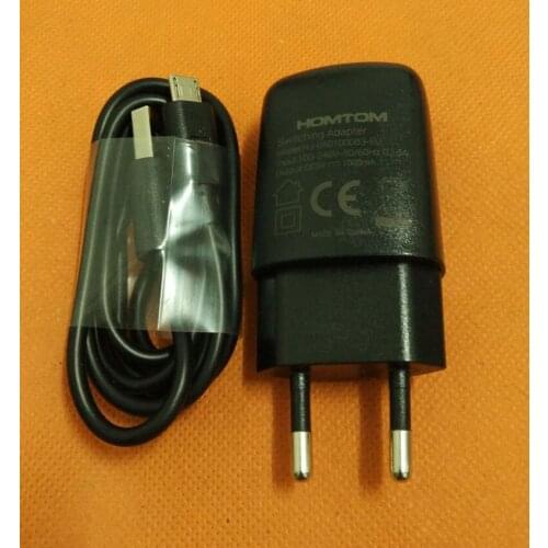 Original Travel Plug Charger + USB Cable for HOMTOM HT17 MTK6737 Quad Core 5.5" HD 1280x720 Free Shipping