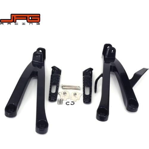 Footrests Rear Foot Pegs Pedals Rest Footpegs For HONDA CBR600RR CBR 600 RR 600RR 2007 2008 2009 2010 2011 2012 2013 2014