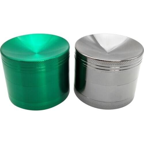 Hot 4 Layers Smoking Grinder with 5 Colors Tobacco Herb Grinder Zinc Alloy For 75MM Spice