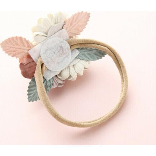 Toddler Girl Clothes Accessories Newborn Baby Flowers Headband Headwear Elastic Princess Headbands Child Kids Cute Gifts