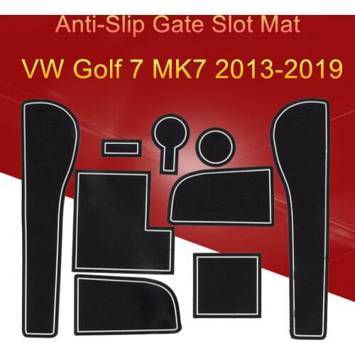 Anti-Slip Car Door Groove Mat for VW Golf 7 MK7 2013-2016 2017 2018 2019 Rubber Gate Slot Pad Cup Mat Accessories