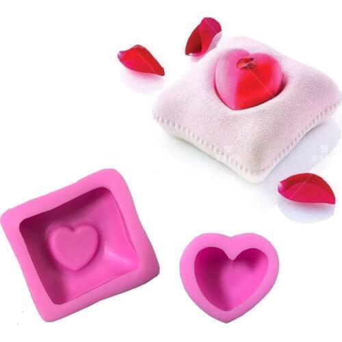 Heart Feathers Cooking Tools Decoration Silicone Fondant Sugar Craft Molds Diy Cake Candy Chocolate Decorating