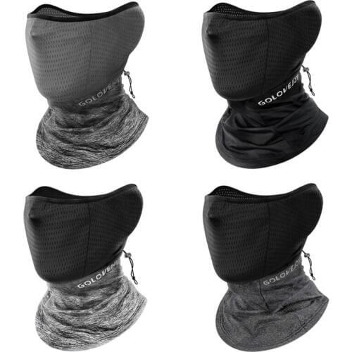 Outdoor Cycling Face Mask Ride Running Scarf Anti-UV Headwear Cool Ice Silk Headband Breathable Anti-sweat Sports Bandana q q