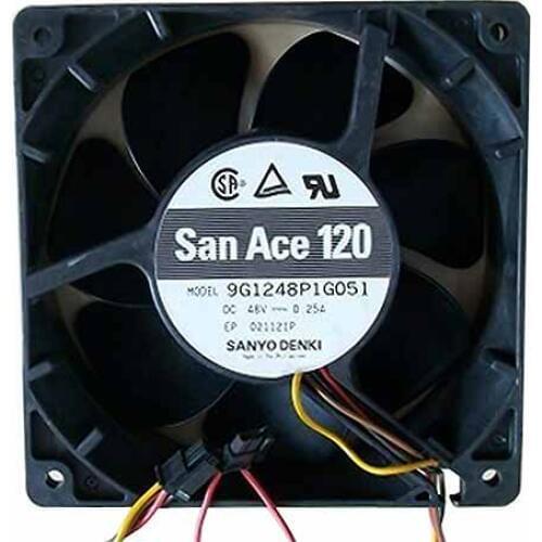 SANYO DENKI 9G1248P1G051 DC 48V 0.25A 120x120x38mm Server Cooling Fan