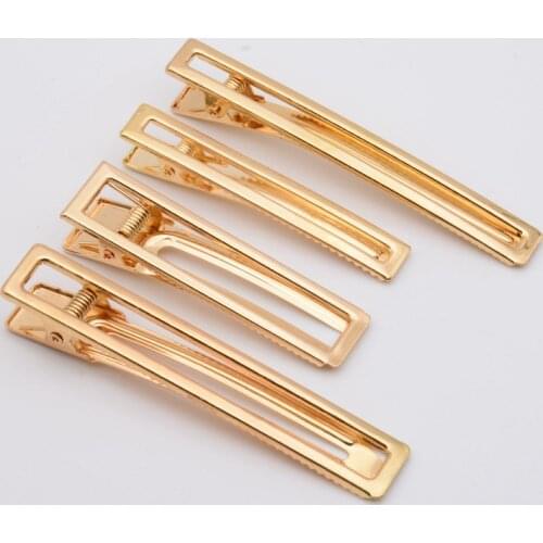 10Pcs Hollow Hair Clips Girls Snap Hairpins DIY Making Hair Clip Women Jewelry Decor Hairgrip