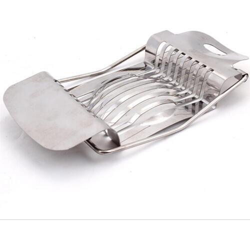 Kitchen Accessories 1Pcs Stainless Steel Boiled Egg Slicer Section Cutter Mushroom Tomato Cutter Kitchen Tool Egg Slicer Cutter