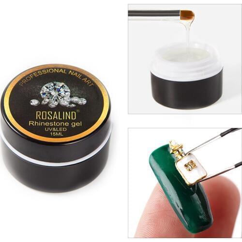 15ml Nail Art Glue Bead Adhesive Sticky Gel for Gem Jewelry Diamond Polish Clear Decoration Glue Nail Art Decorations Glue