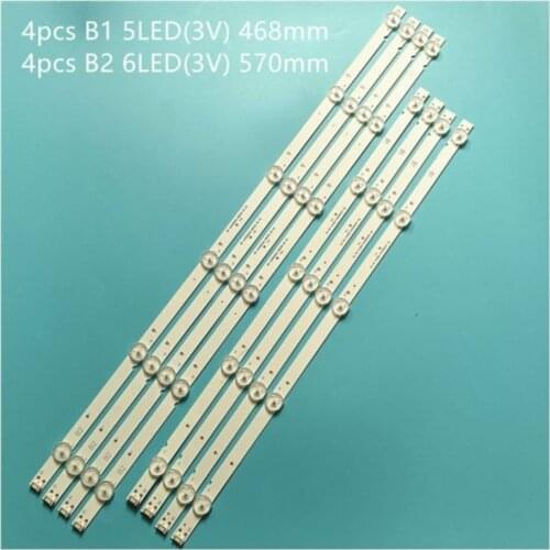 5set=40pcs LED backlight strip for Philco PTV55U21 LG 55UJ6300 55UJ6200 55UJ6000 55LJ620V 55UJ620 RF-AZ550E30-0601B-12 0501A A4