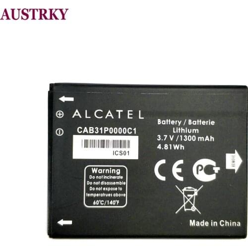 New CAB31P0000C1/CAB31P0000C2 1300mAh Battery For Alcatel One Touch 918 OT-918 4012 4012A 4012X In stock Tracking code