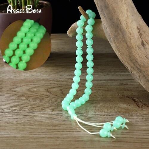 12 Mm 33 Islamic Prayer Popular Muslim Luminous Tassel Pendant Bracelet Wholesale Rosary Prayer Dedicated Nostalgic