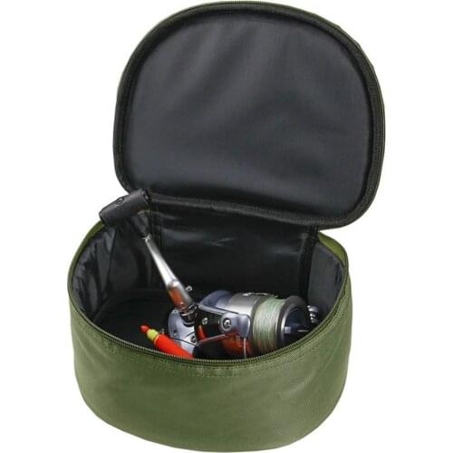 Padded Fishing Reel Cases Large Capacity Outdoor Fishing Tackle Bag With Handle Waterproof Adjustable Fishing Reel Storage Case