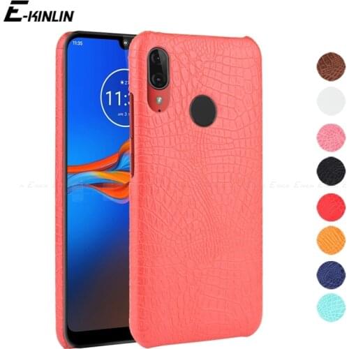Crocodile Snake Skin Hard Leather Case Back Cover For Motorola Moto P30 Note E6s E6 E5 G8 G7 G6 G5S G5 Plus Z2 Play