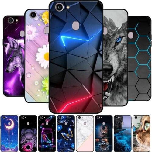 For OPPO F5 Case 6.0'' Flowers Wolf Soft TPU Phone Cases For OPPO F5 Youth F 5 / F7 /F9 Silicone Back Cover For OPPO F7 F9 F 7 9