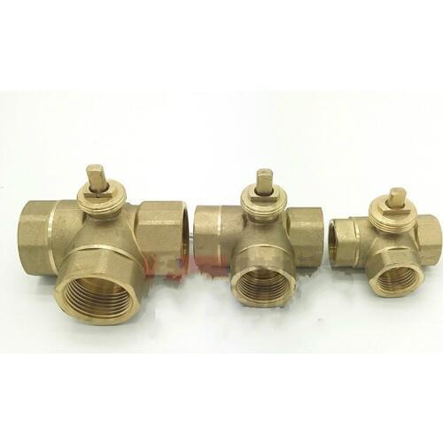 DN15 DN20 DN25 Brass Ball Valve Three Way