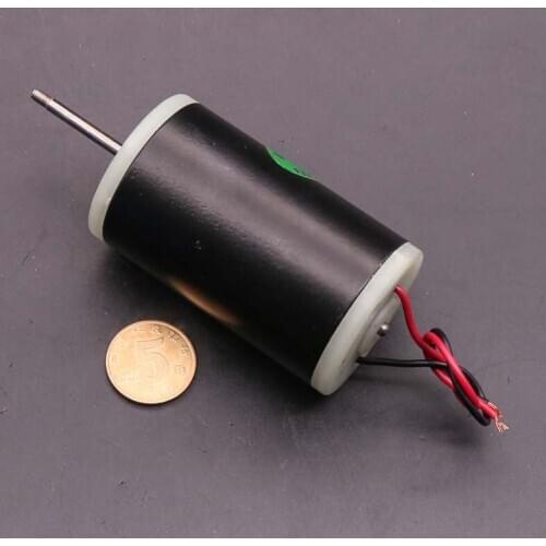 DC Motor RS555 High Torque Micro Motor 555 DC 12-24V 3000RPM Brush Motor Double Ball Bearing 8-Pole-Rotor 30mm-Long-Shaft DIY