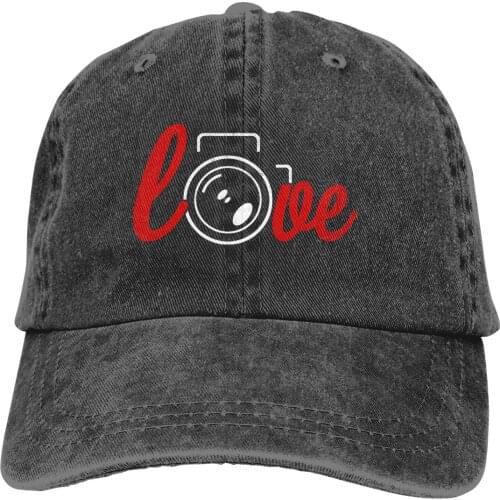 Photographer I Love My Camera Gift Baseball Cap cowboy hat Peaked cap Cowboy Bebop Hats Men and women hats