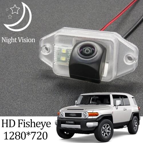 Owtosin HD 1280*720 Fisheye Rear View Camera For Toyota FJ Cruiser (GSJ15W) 2006-2019 Car Vehicle Reverse Parking Accessories